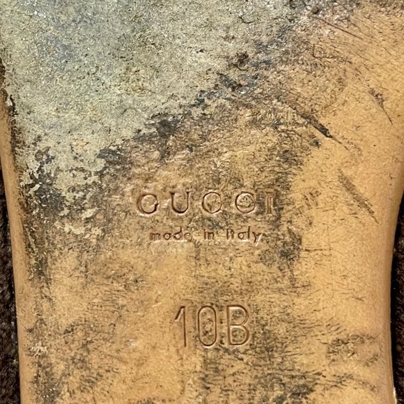 GUCCI Brown Imprint Flats Women's Size 10B - Picture 12 of 12